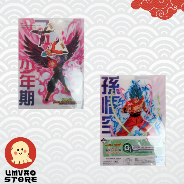 Folder transparente Dragon Ball Super Heroes 5 misión – Super Saiyan God Super Saiyan Son Goku, Fu