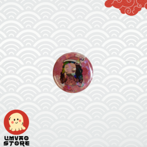 Pin holográfico Nezuko Kamado con pijama (Mini)