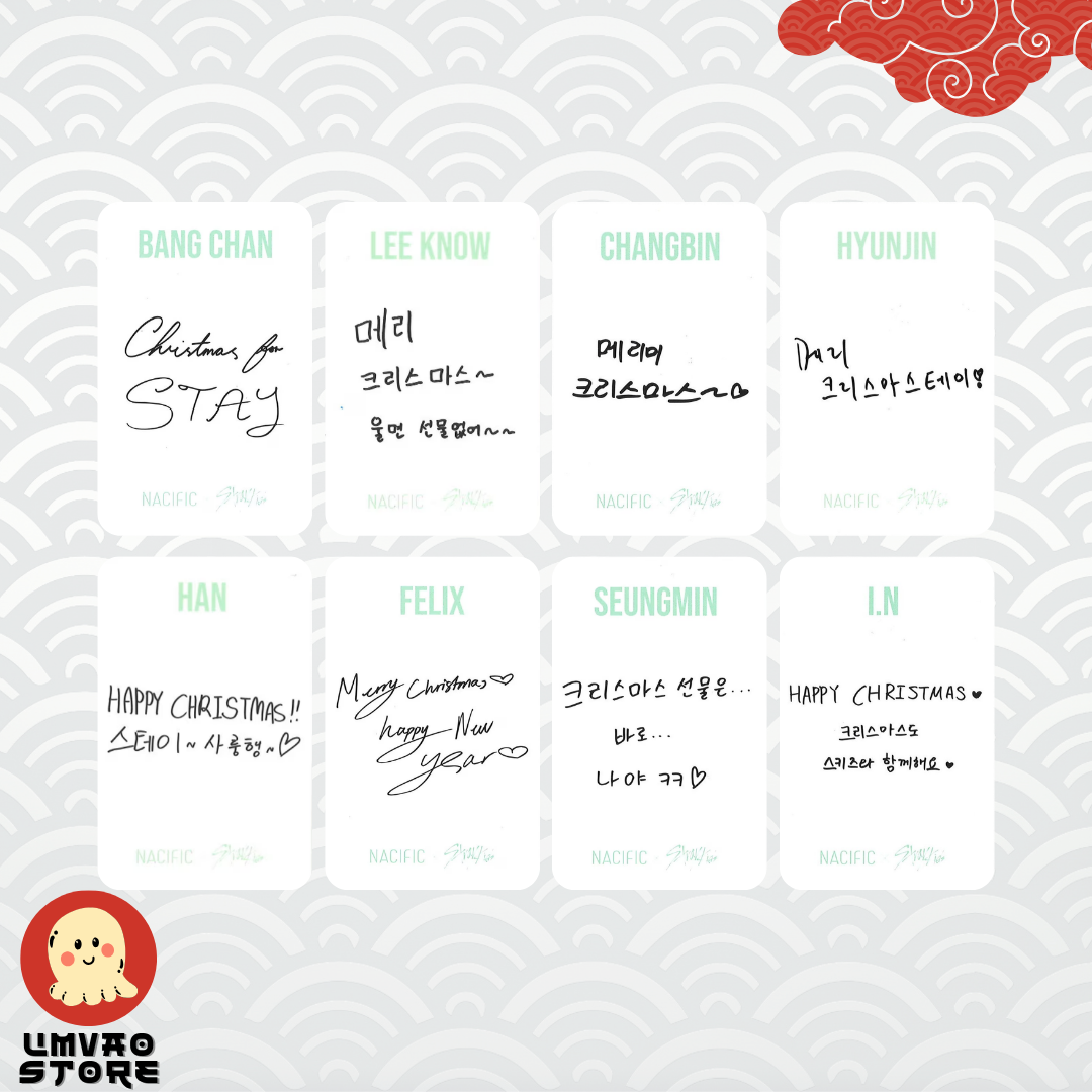 Photocards Stray Kids WAVE15 NACIFIC collaboration heart stick