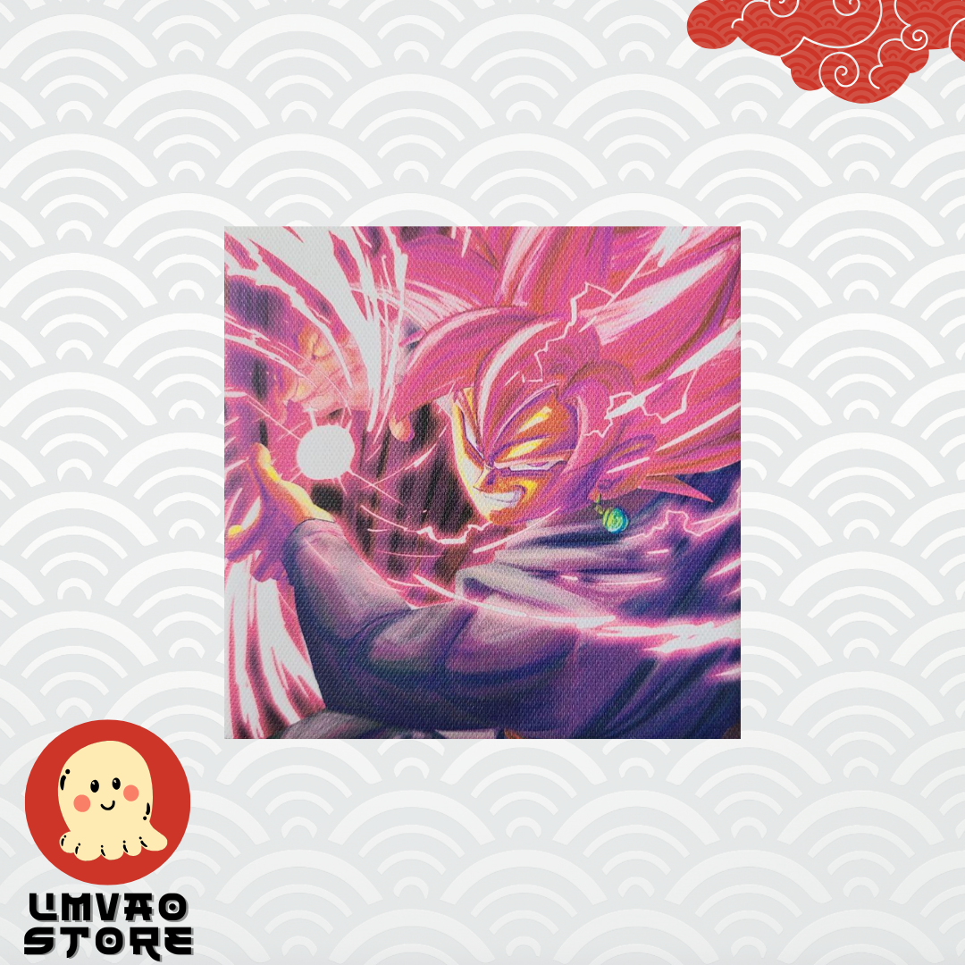 Canvas Board Dragon Ball The Greatest Saiyan - Super Saiyan Rose Goku Black Midnight