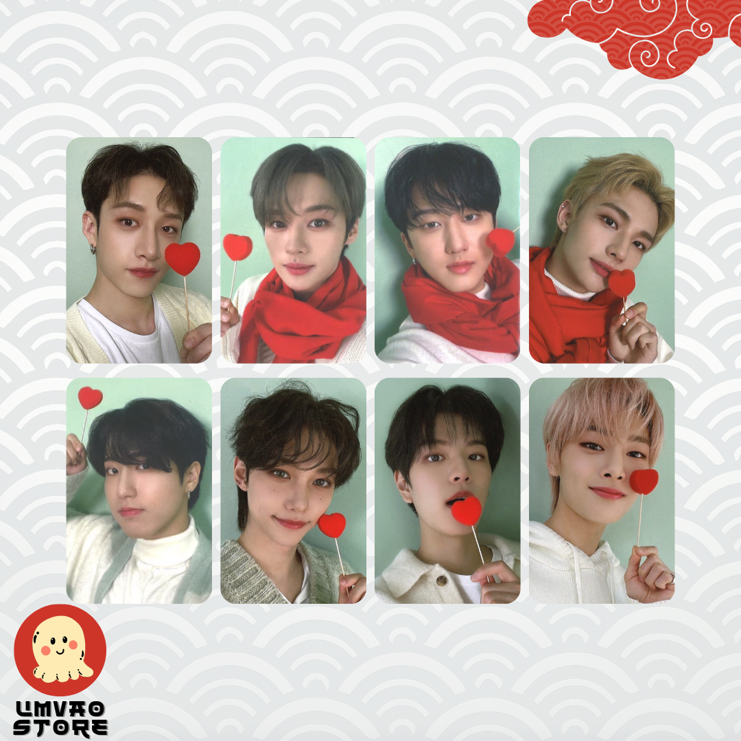 Photocards Stray Kids WAVE15 NACIFIC collaboration heart stick