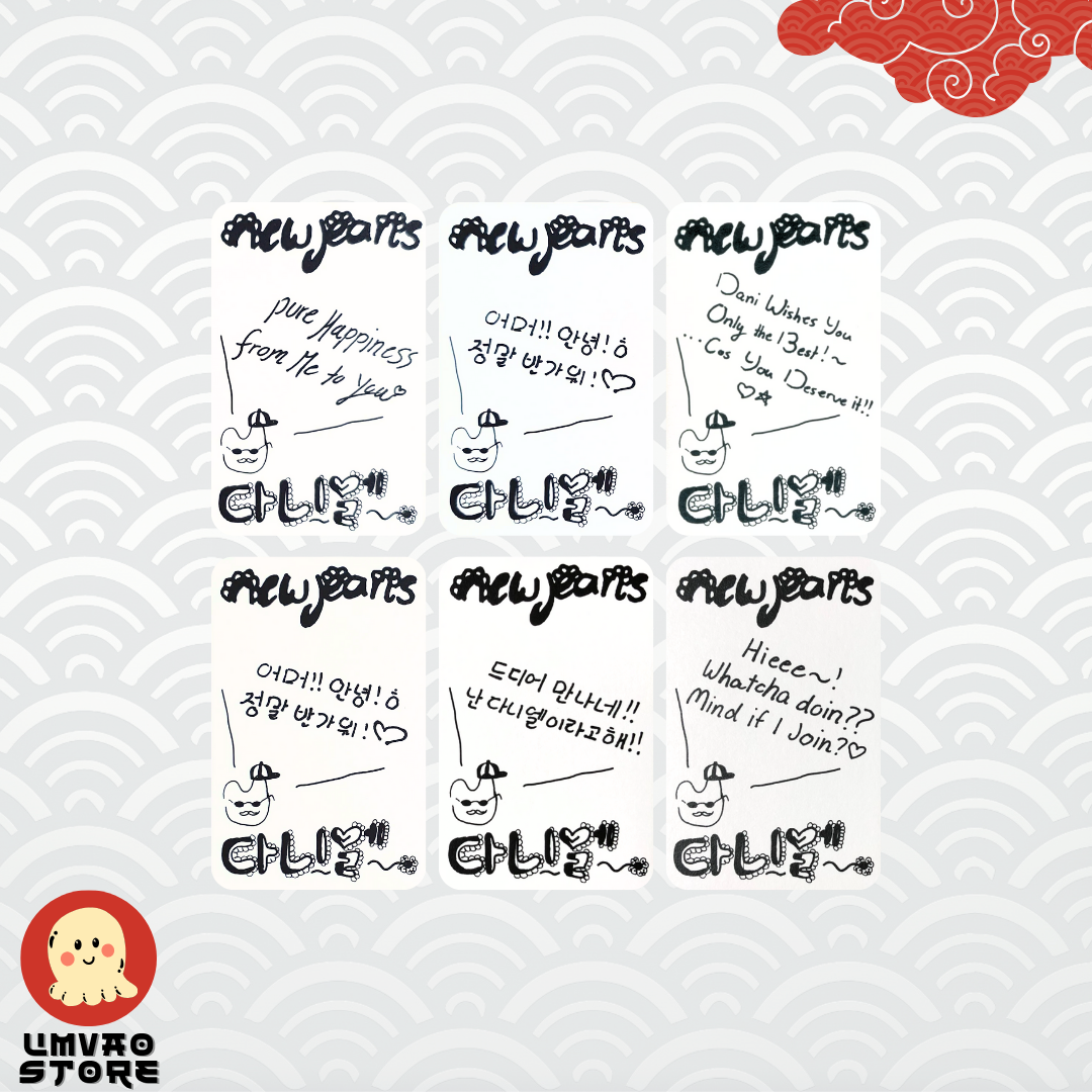 90 Photocard Attentions Blue Book New Jeans Weverse Danielle Ver.