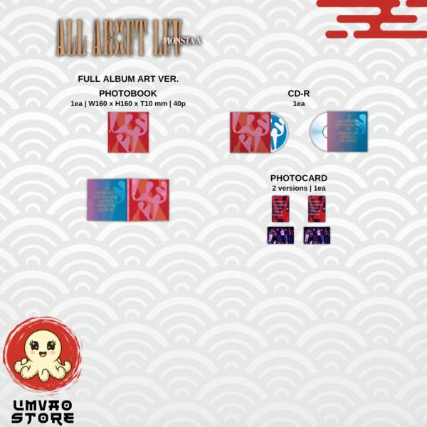 Monsta X Álbum All About Luv Book Ver. 1