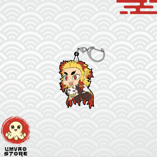 Llavero de goma Tsumamare - Kyojuro Rengoku Sweet Potato Rice Ver.