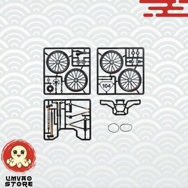 1371 Sports BMX Race black Plastic Model