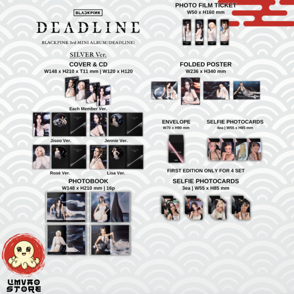 Blackpink Álbum Deadline - Silver Ver.