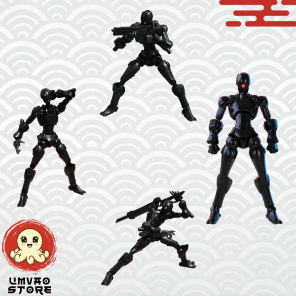 16 3 Min Project - Xenostrike (Metallic Black) 1/18 Plastic Model