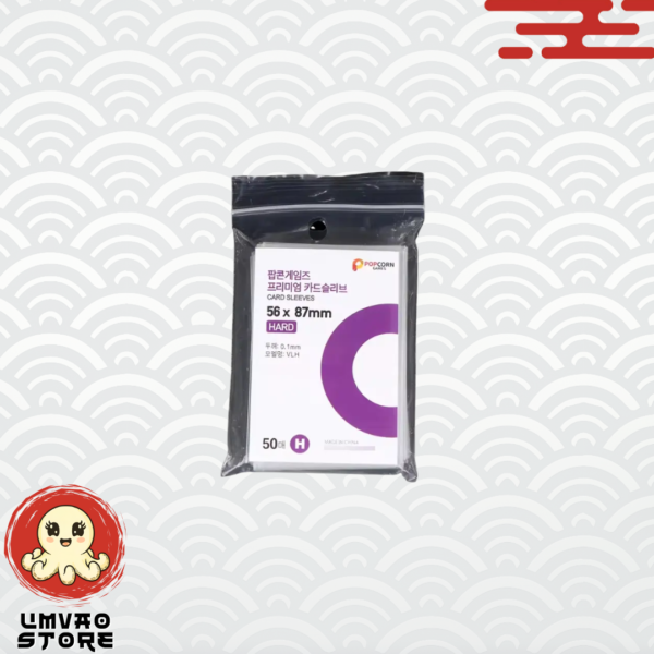 50 pz Card Sleeves Hard Popcorn (Protectores Photcards)