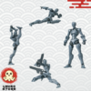 14 3 Min Project - Xenostrike (Gray) 1/18 Plastic Model